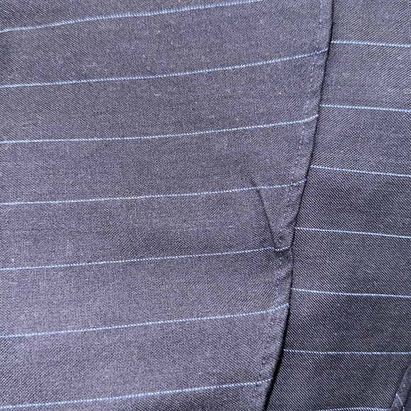 Burberry Navy Blue Striped Button Down Shirt - Picture 9 of 10